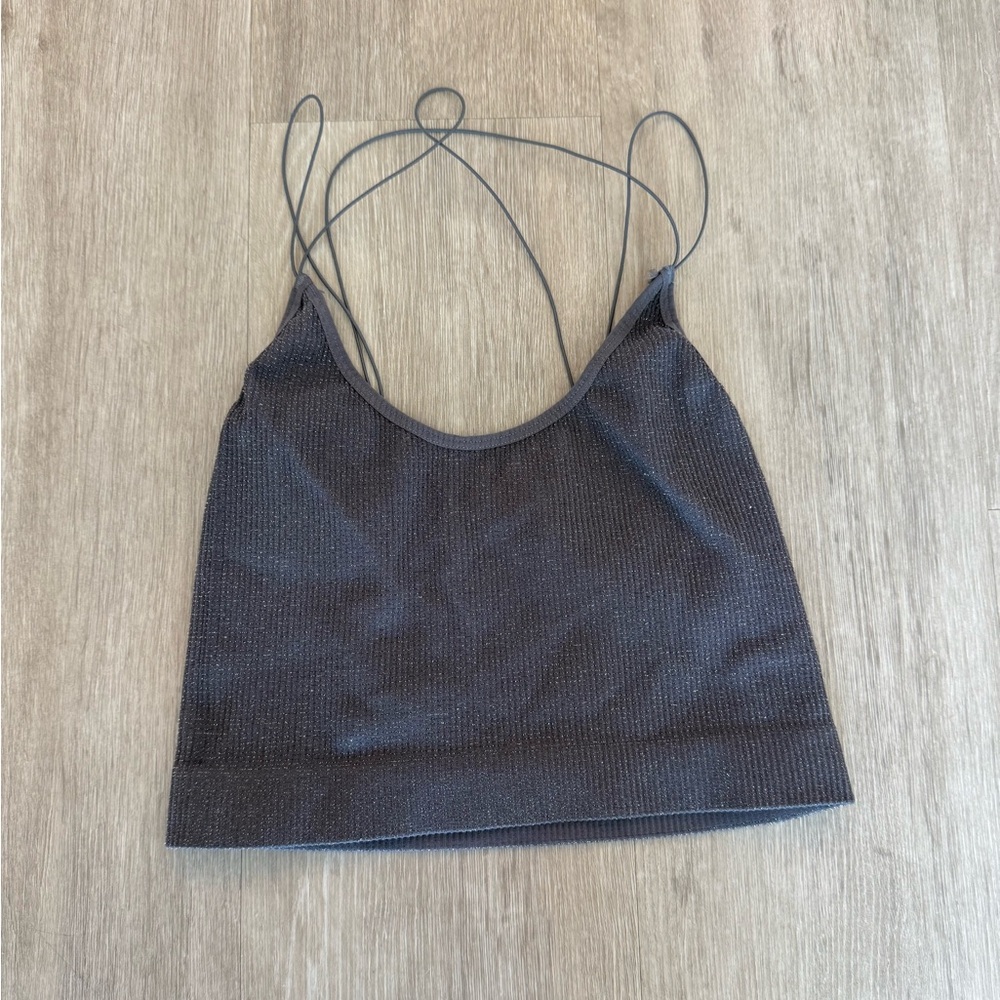 Urban Outfitters Grey Stretchy Tank Top